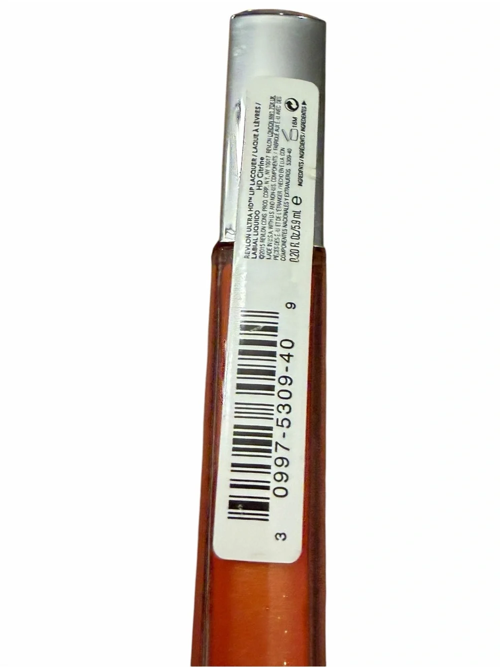Revlon Ultra‎ HD Lip Lacquer CITRINE Orange Shimmer Made In USA NEW